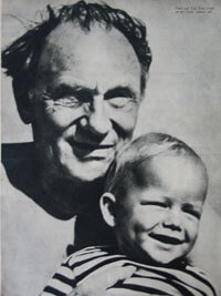 Ernst Busch mit Sohn (Magazin-Foto)